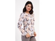 Ženy Dámská pyžama Dámská pyžama s dlouhým rukávem - Dámské pyžamo dlouhé Kamarádi z lesa Dámské pyžamo dlouhé Kamarádi z lesa