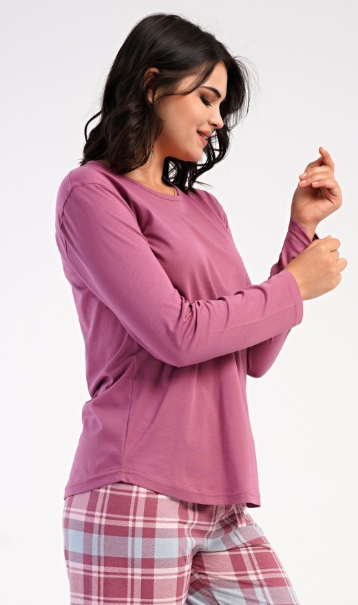 Dámské pyžamo dlouhé Dominica - Dámská pyžama s dlouhým rukávem