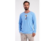 Pánské pyžamo dlouhé Bear Muži - Pánská pyžama - Pánská pyžama s dlouhým rukávem