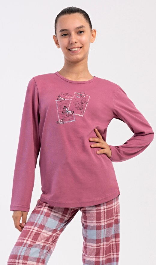 Děti - Holky - Dívčí pyžama - Dívčí pyžama s dlouhým rukávem - Dětské pyžamo dlouhé Charlotte Dětské pyžamo dlouhé Charlotte - Dívčí pyžama s dlouhým rukávem