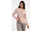 Dámské pyžamo dlouhé Sobík Ženy - Dámská pyžama - Dámská pyžama s dlouhým rukávem