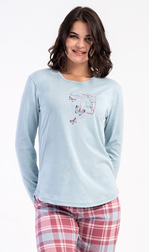 Ženy - Dámská pyžama - Dámská pyžama s dlouhým rukávem - Dámské pyžamo dlouhé Charlotte Dámské pyžamo dlouhé Charlotte - Dámská pyžama s dlouhým rukávem