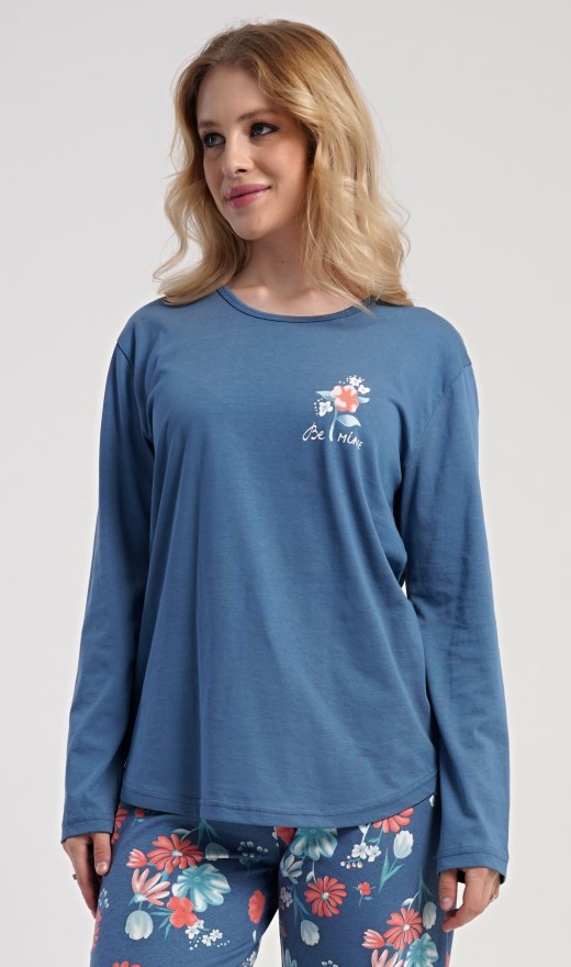 Dámské pyžamo dlouhé Tracy - Nadměrná dámská pyžama s dlouhým rukávem