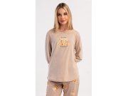 Dámské pyžamo dlouhé Monika Ženy - Dámská pyžama - Dámská pyžama s dlouhým rukávem