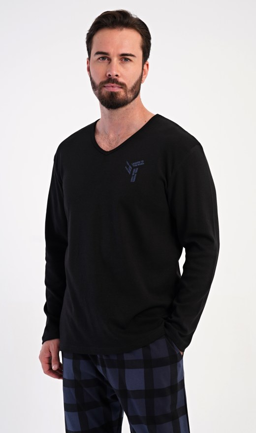 Muži - Pánská pyžama - Pánská pyžama s dlouhým rukávem - Pánské pyžamo dlouhé Erik Pánské pyžamo dlouhé Erik - Pánská pyžama s dlouhým rukávem