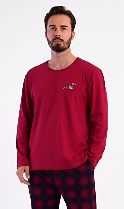 Pánské pyžamo dlouhé Good mood - Pánská pyžama s dlouhým rukávem
