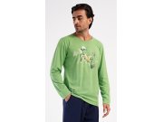 Pánské pyžamo dlouhé No stress Muži - Pánská pyžama - Pánská pyžama s dlouhým rukávem