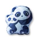 DETEXPOL Tvarovaný mikroplyšový polštářek Panda Polyester, 35x30 cm Polštářky - polštářky s výplní