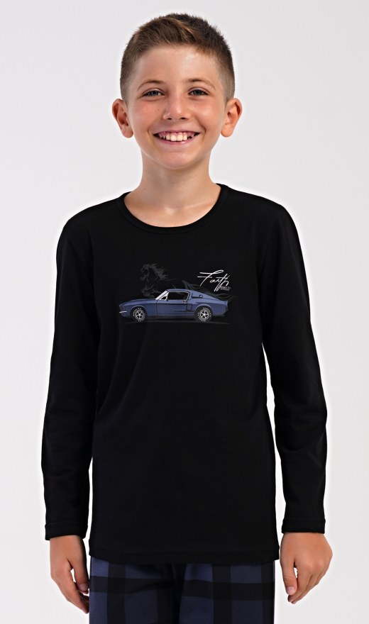 Děti - Kluci - Chlapecká pyžama - Chlapecká pyžama s dlouhým rukávem - Dětské pyžamo dlouhé Speed Dětské pyžamo dlouhé Speed - Chlapecká pyžama s dlouhým rukávem