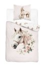 DETEXPOL Povlečení Kůň romantic Bavlna, 140/200, 70/80 cm Povlečení klasické vzory