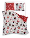 FARO Vánoční povlečení Scandic 076 Tučňáci Bavlna, 140/200, 70/90 cm Dětské povlečení nelicenční