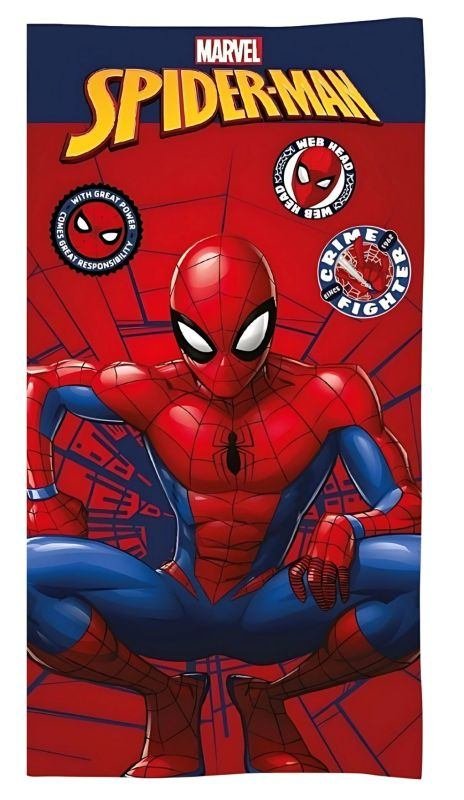 FARO Osuška Spiderman red Bavlna - Froté, 70/140 cm - plážové osušky