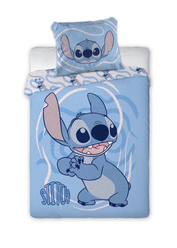 FARO Povlečení do postýlky Lilo and Stitch blue Bavlna, 100/135, 40/60 cm - Povlečení licenční