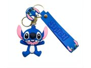 Dětská klíčenka Lilo a Stitch modrý s poutkem a karabinou Školní potřeby - Přívěšky a klíčenky