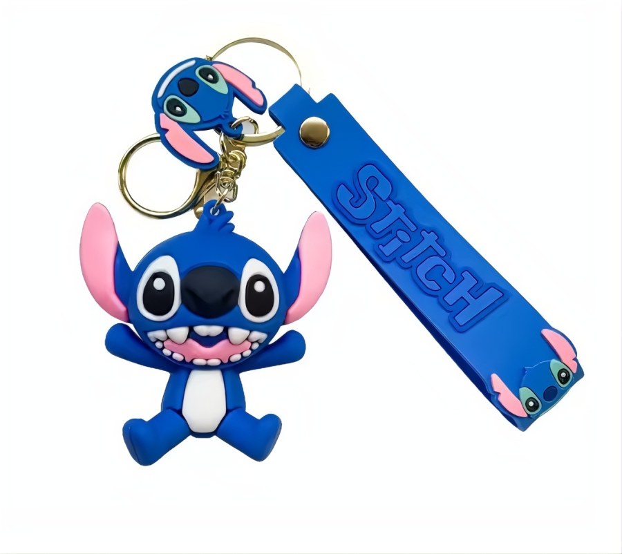 Školní potřeby - Přívěšky a klíčenky - Dětská klíčenka Lilo a Stitch modrý s poutkem a karabinou Dětská klíčenka Lilo a Stitch modrý s poutkem a karabinou - Přívěšky a klíčenky