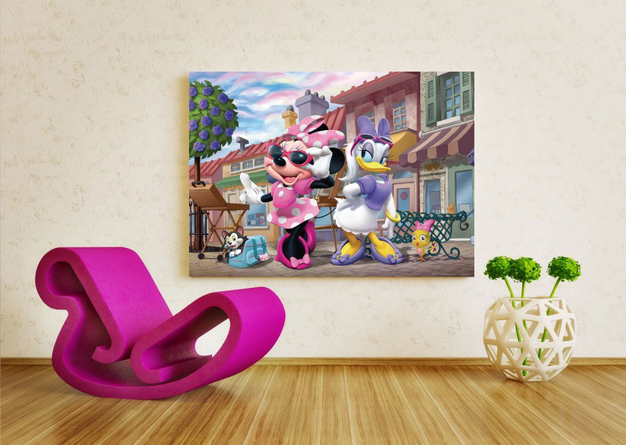 Fototapeta vliesová Minnie a Daisy FTDNM-5228, rozměry 160 x 110 cm - Fototapety dětské vliesové