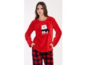 Dámské pyžamo dlouhé Méďa se šálou Ženy - Dámská pyžama - Dámská pyžama velur, polar, soft