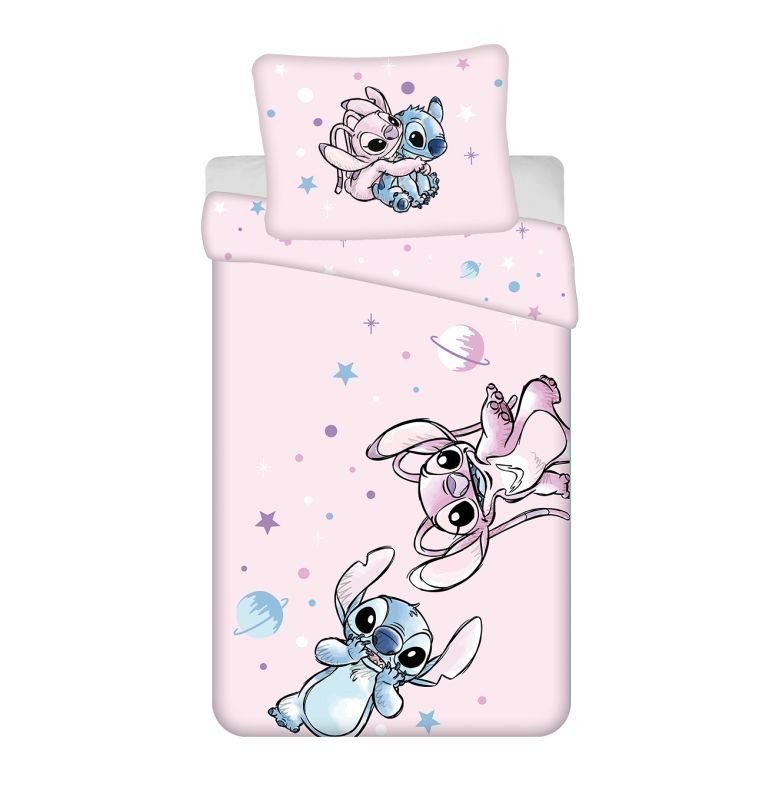 JERRY FABRICS Povlečení Lilo and Stitch Universe Bavlna, 140/200, 70/90 cm - Povlečení licenční