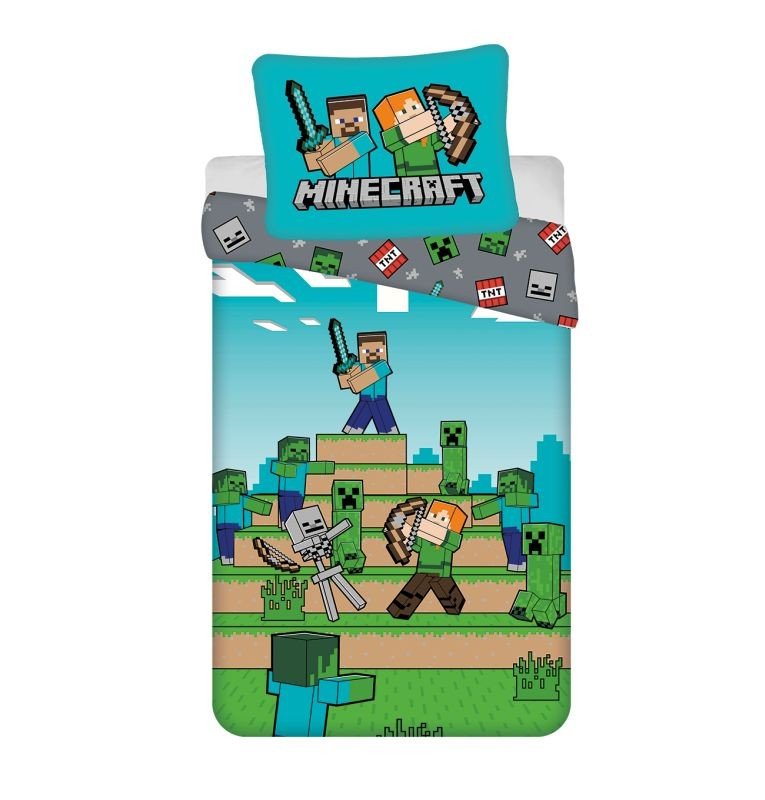 JERRY FABRICS Povlečení Minecraft We got this Bavlna, 140/200, 70/90 cm - Povlečení licenční