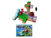 Magnetická stavebnice Minecraft Diamond world 50ks