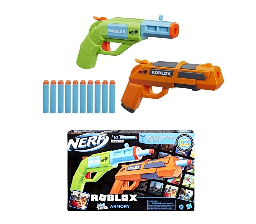 Hračky - NERF pistole - Nerf Roblox Jailbreak Armory Dvě pistole s náboji Nerf Roblox Jailbreak Armory Dvě pistole s náboji - NERF pistole