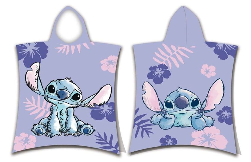 Osušky,ručníky, ponča, župany - ponča - JERRY FABRICS Pončo Lilo and Stitch Bavlna - Froté, 50/115 cm JERRY FABRICS Pončo Lilo and Stitch Bavlna - Froté, 50/115 cm - ponča