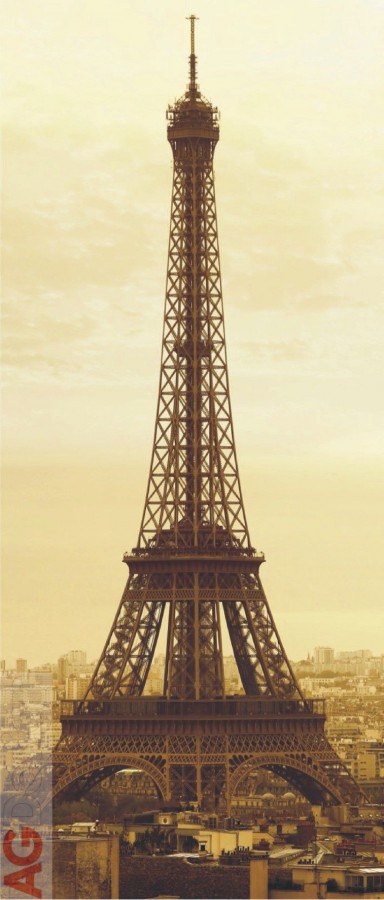 Fototapeta Eiffelova věž FTNV-2815, rozměry 90 x 202 cm - Fototapety vliesové