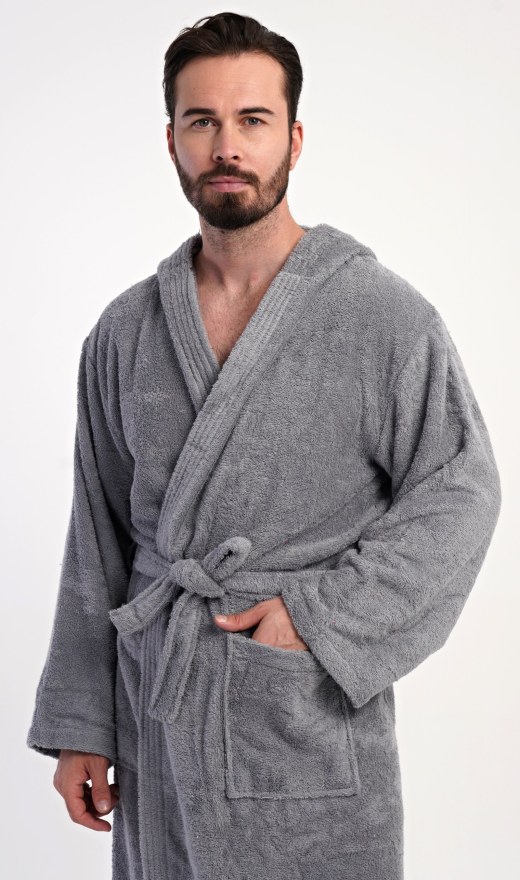 Muži - Pánské župany - Pánský župan s kapucí Filip Pánský župan s kapucí Filip - Pánské župany