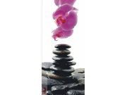 Fototapeta Kameny and Orchidej FTNV-2857, rozměry 90 x 202 cm Fototapety skladem