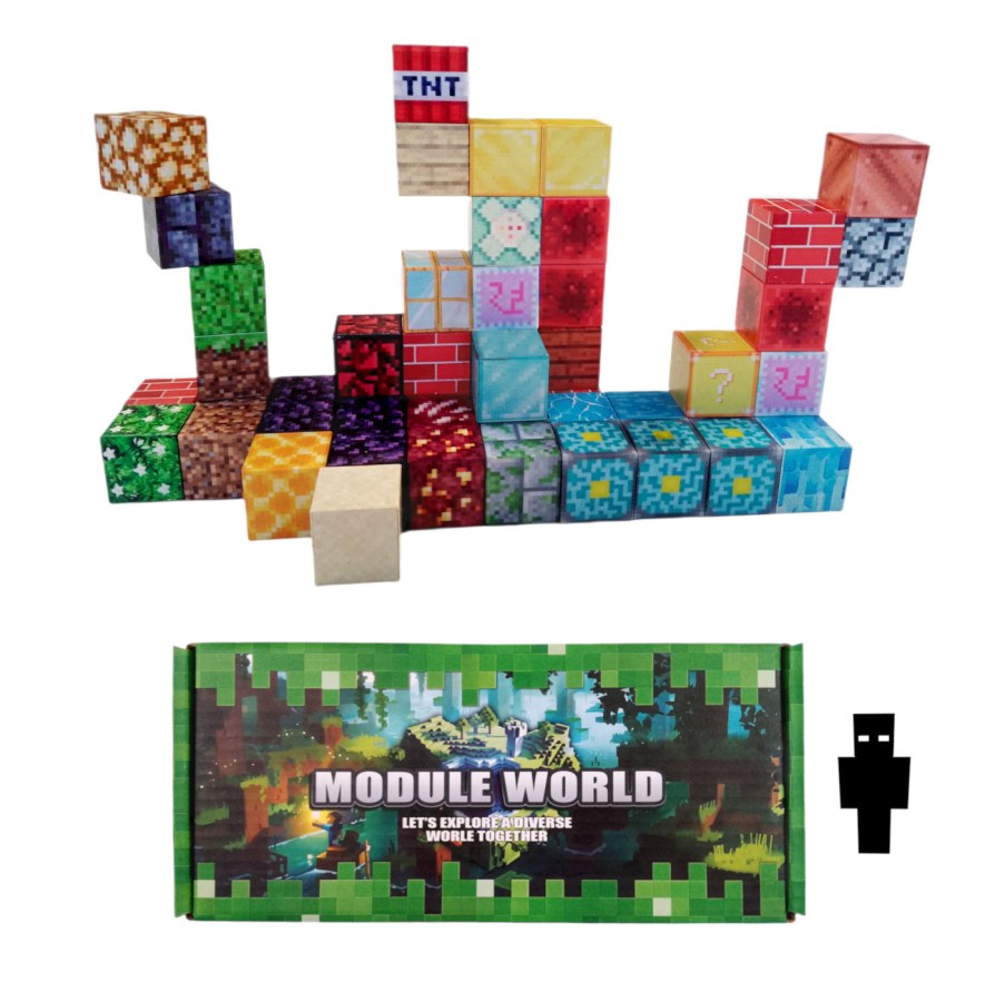 Magnetická stavebnice Minecraft Special blocks 51ks - Magnetické stavebnice