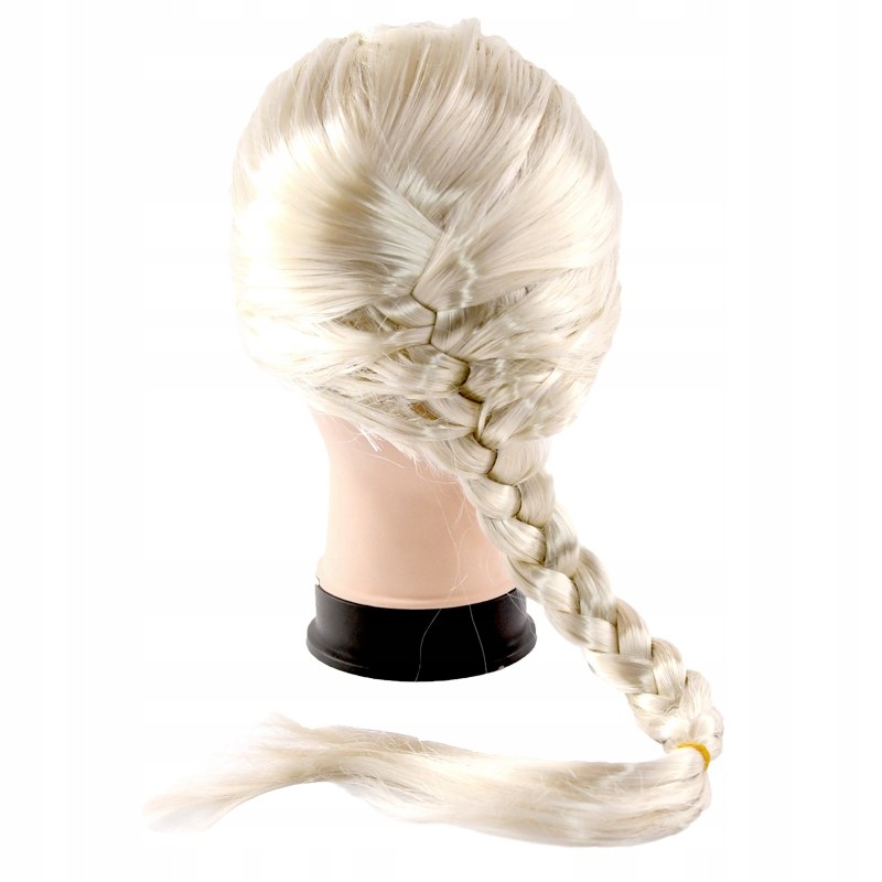 Elsa Frozen paruka s copánkem 60cm - Doplňky ke kostýmům