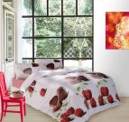 Povlečení fototisk - Povlečení bavlněný satén Čokoládová srdíčka 220/200, 2x70/80 Povlečení bavlněný satén Čokoládová srdíčka 220/200, 2x70/80