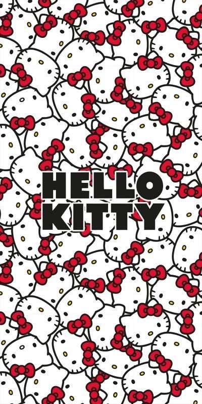 Osušky,ručníky, ponča, župany - plážové osušky - JERRY FABRICS Osuška Hello Kitty Bavlna - Froté, 70/140 cm JERRY FABRICS Osuška Hello Kitty Bavlna - Froté, 70/140 cm - plážové osušky