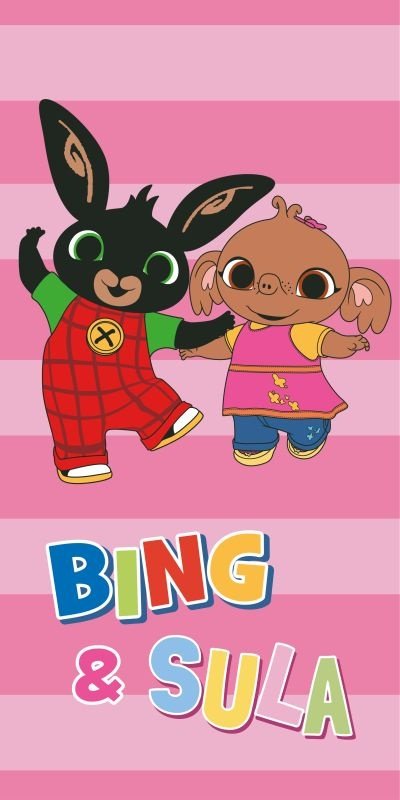 JERRY FABRICS Osuška Králíček Bing Playing together Bavlna - Froté, 70/140 cm - plážové osušky