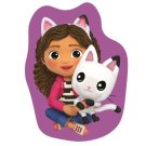 JERRY FABRICS Tvarovaný mikroplyšový polštářek Gábinin kouzelný domek Pandy Polyester, 40x25 cm Polštářky