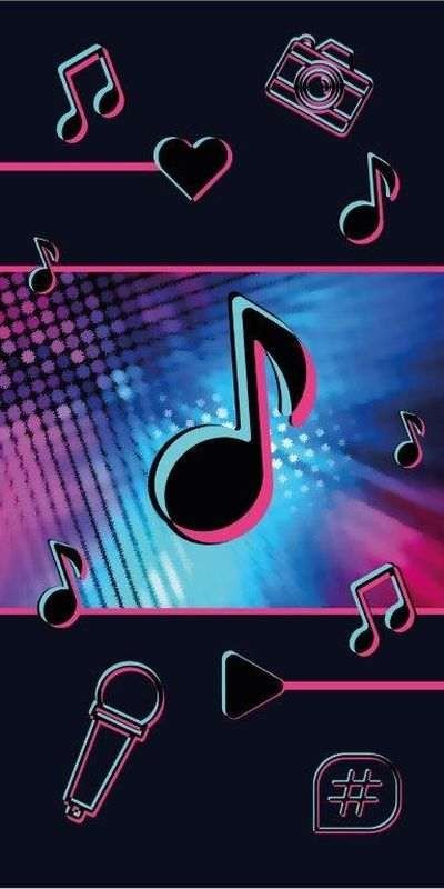 DETEXPOL Osuška Music Noty Bavlna - Froté, 70/140 cm - plážové osušky