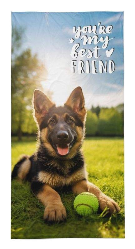 DETEXPOL Osuška Ovčák Bavlna - Froté, 70/140 cm - plážové osušky