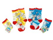 Dětské ponožky Ježek Sonic a Liška Tails 5-8 let 4 páry