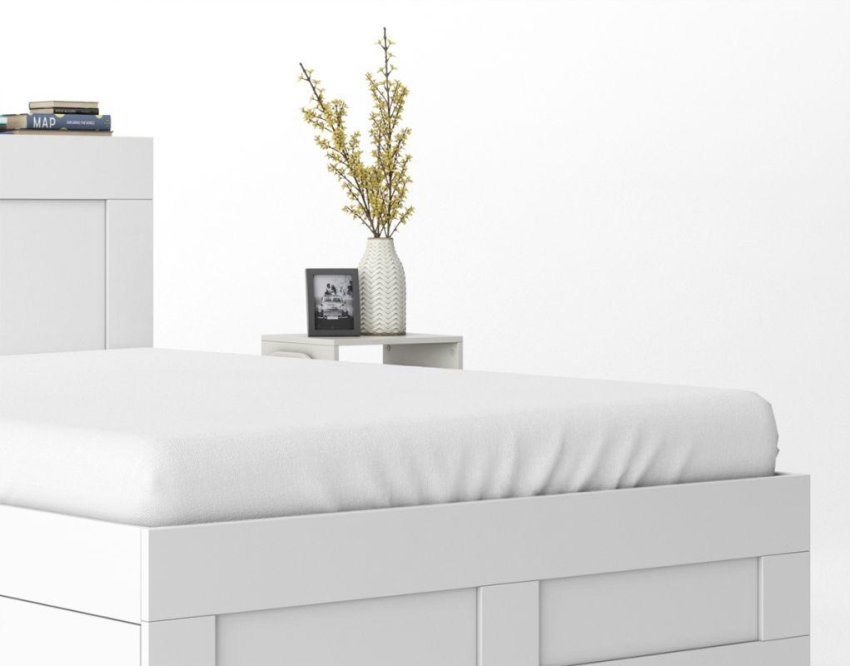 DETEXPOL Prostěradlo Mikrosatén bílá Polyester, 90/200 cm - Prostěradla