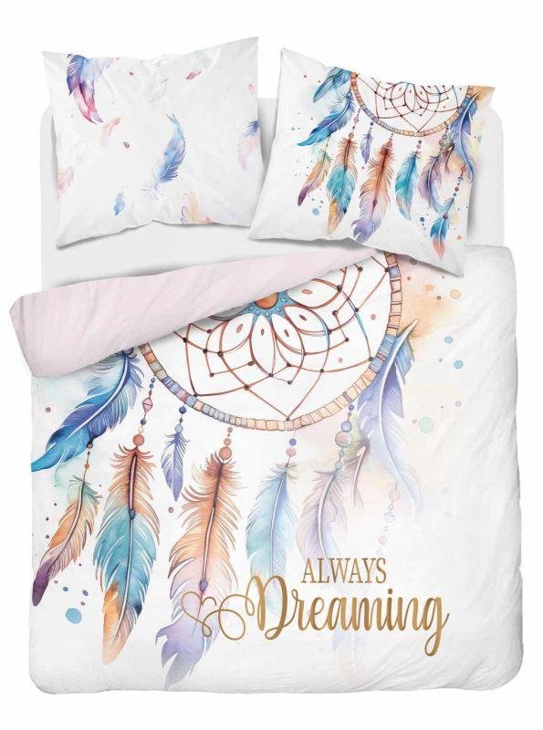 Povlečení klasické vzory - DETEXPOL Francouzské povlečení Lapač snů Bavlna, 220/200, 2x70/80 cm DETEXPOL Francouzské povlečení Lapač snů Bavlna, 220/200, 2x70/80 cm - Povlečení klasické vzory