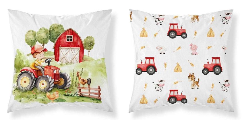 Polštářky - povláčky na polštářky - DETEXPOL Povlak na polštářek Farma red Bavlna, 40/40 cm DETEXPOL Povlak na polštářek Farma red Bavlna, 40/40 cm - povláčky na polštářky