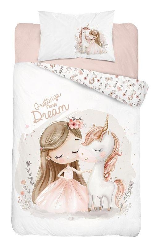 DETEXPOL Povlečení do postýlky Jednorožec dream A Bavlna, 100/135, 40/60 cm - Povlečení do postýlky