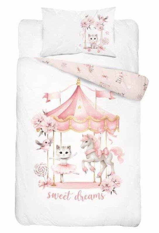 DETEXPOL Povlečení do postýlky Kolotoč Bavlna, 100/135, 40/60 cm - Povlečení do postýlky