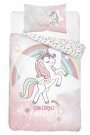 DETEXPOL Povlečení do postýlky Jednorožec duha Bavlna, 100/135, 40/60 cm