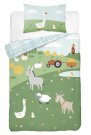 DETEXPOL Bambusové povlečení do postýlky Zvířátka z farmy A Bavlna, Bambus, 100/135, 40/60 cm Povlečení do postýlky