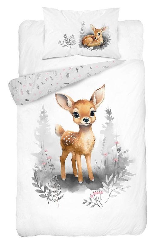 Povlečení do postýlky - DETEXPOL Bambusové povlečení do postýlky Koloušek šedá Bavlna, Bambus, 100/135, 40/60 cm DETEXPOL Bambusové povlečení do postýlky Koloušek šedá Bavlna, Bambus, 100/135, 40/60 cm - Povlečení do postýlky