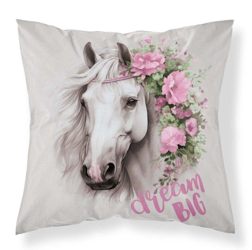 DETEXPOL Povlak na polštářek Kůň romantic micro Polyester, 40/40 cm - povláčky na polštářky