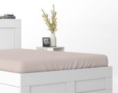 DETEXPOL Prostěradlo Mikrosatén béžová Polyester, 90/200 cm