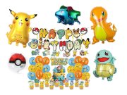 Maxi narozeninová sada Pokémon 65ks Párty a karneval - Sady balónků a girlandy