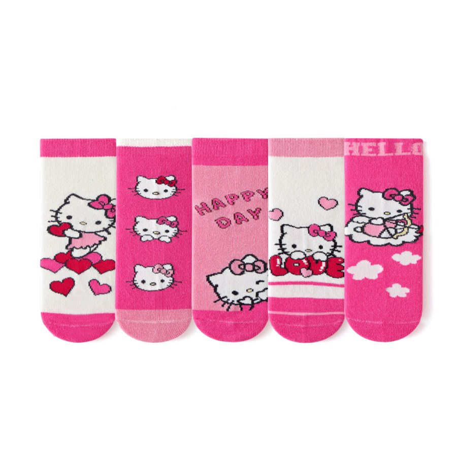 Dětské ponožky Hello Kitty PINK 2-5 let 5 párů - Dětské ponožky